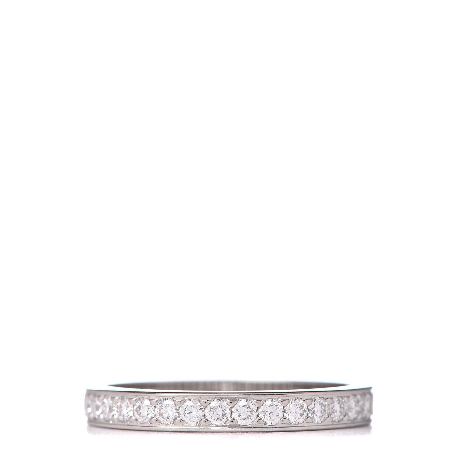 Cartier Platinum Diamond 1895 Wedding Band Ring 50 5.25 1 of 6
