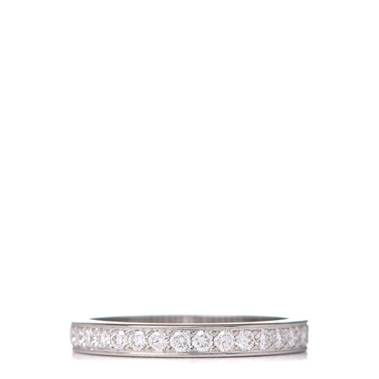 Cartier Platinum Diamond 1895 Wedding Band Ring 50 5.25 1 of 6