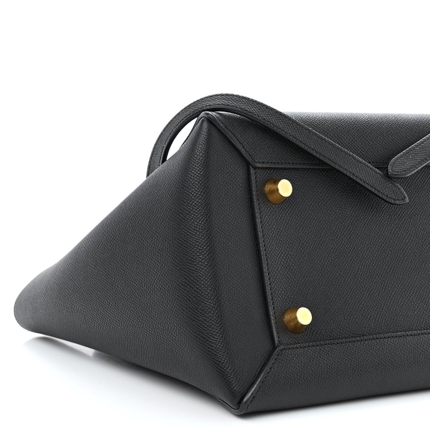Grained Calfskin Mini Belt Bag Black