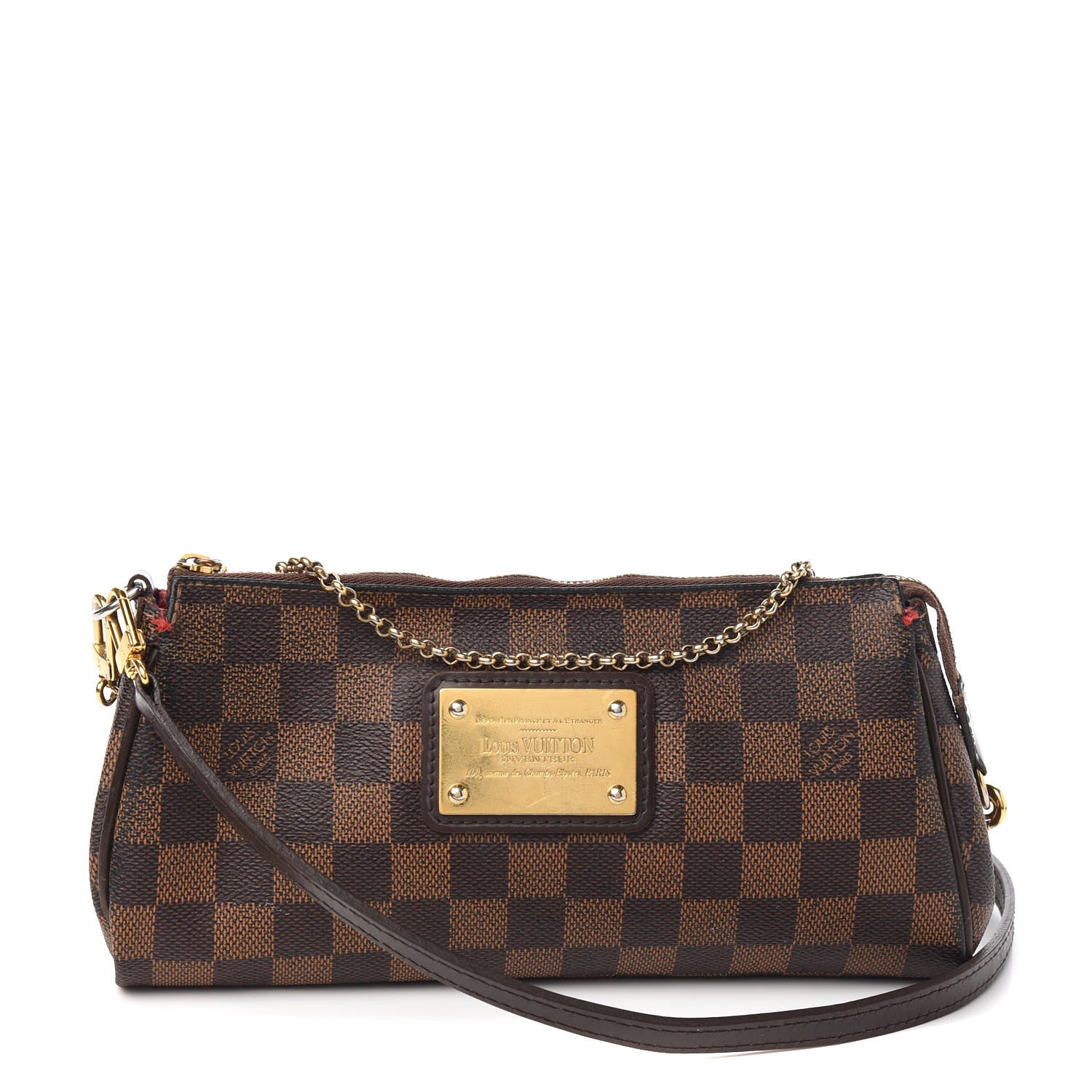 Louis Vuitton Damier Ebene Eva Clutch 1 of 13