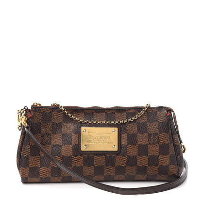 Louis Vuitton Damier Ebene Eva Clutch 1 of 13