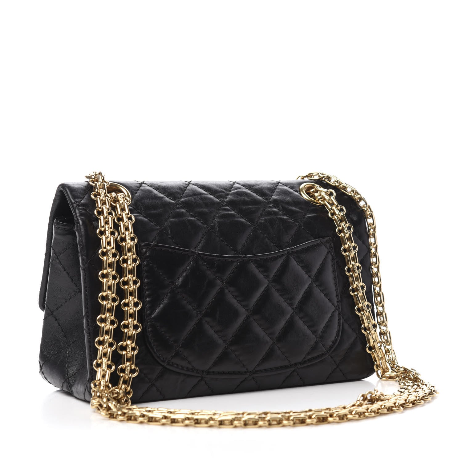 Chanel Aged Calfskin Quilted 2.55 Reissue Mini Flap Black 3 of 10