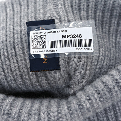 Louis Vuitton Cashmere Mens LV Ahead Beanie Gris 4 of 4