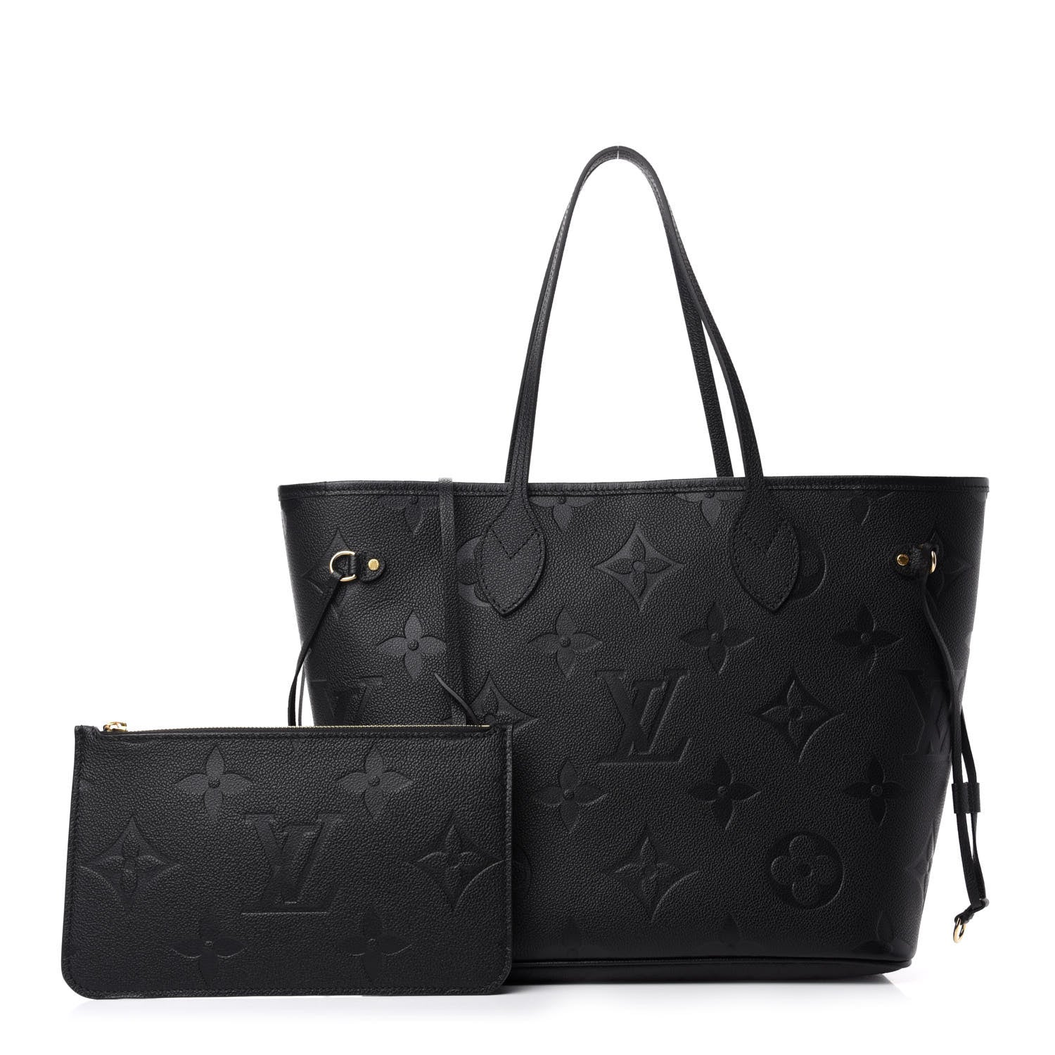 Louis Vuitton Empreinte Monogram Giant Neverfull MM Black 1 of 11