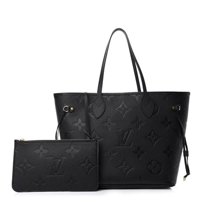 Louis Vuitton Empreinte Monogram Giant Neverfull MM Black 1 of 11