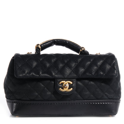 Chanel Iridescent Grained Calfskin Medium Globe Trotter Flap Black 1 of 10