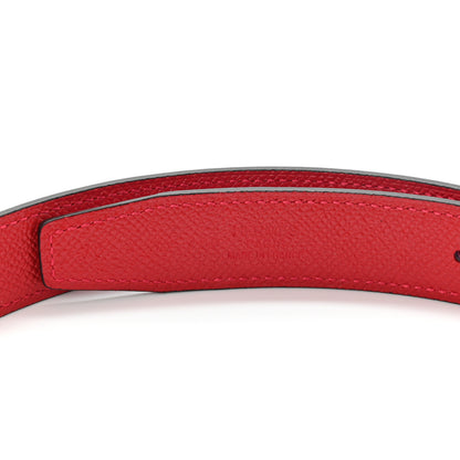 Hermes Epsom Swift 24mm Belt Strap 70 Magnolia Rouge Casaque 3 of 5