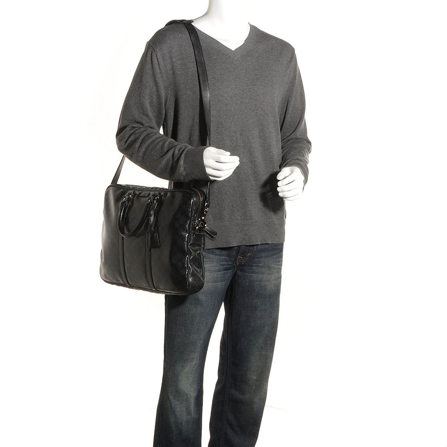 Imprime Monogram Medium Briefcase Black
