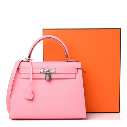 Hermes Epsom Kelly Sellier 28 Rose Confetti 10 of 10