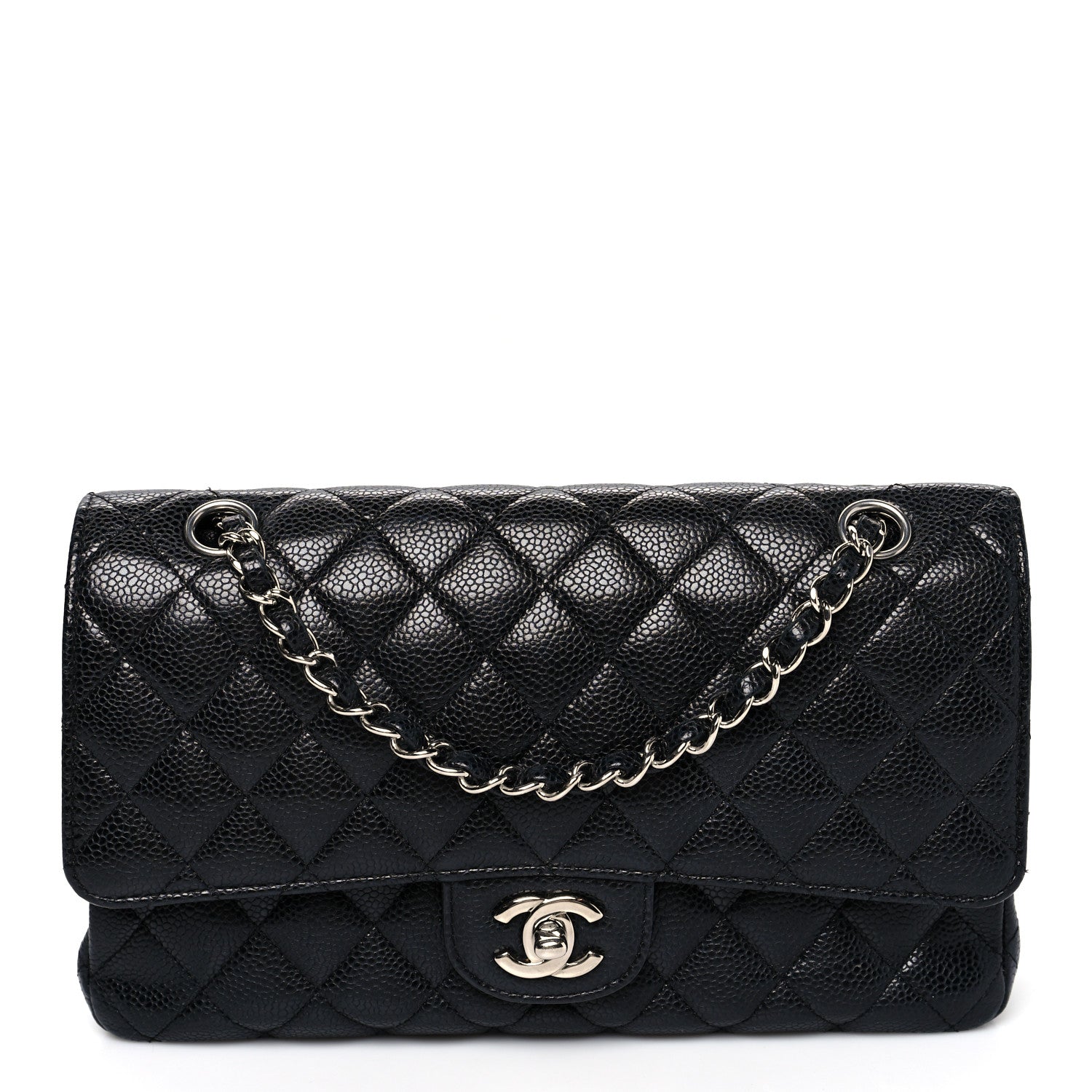 Chanel Caviar Quilted Medium Double Flap Black 1 of 9