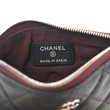 Chanel Caviar Quilted Small Cosmetic Case Black 6 of 8