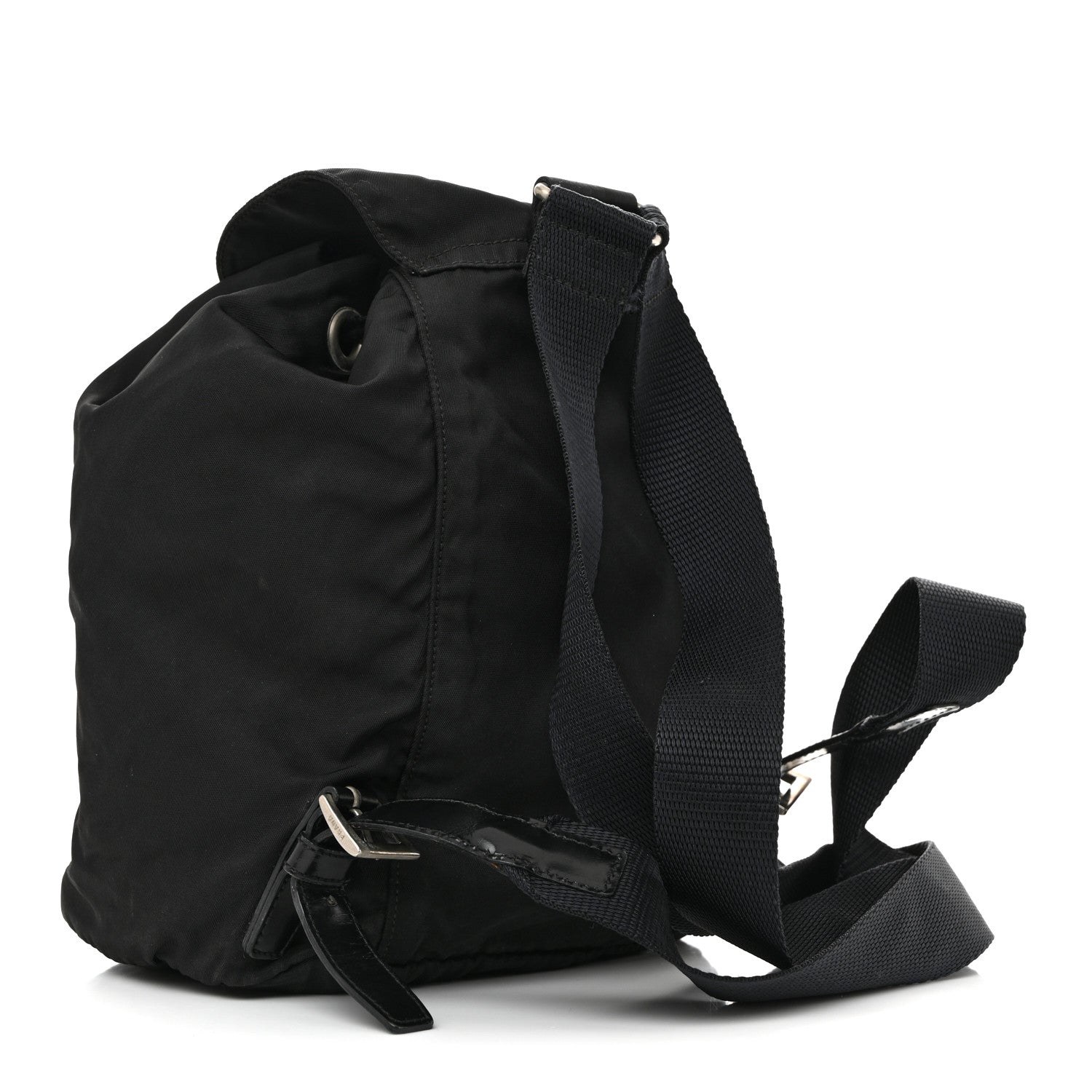 Prada Nylon Vela Mini Cinch Backpack Black 3 of 14
