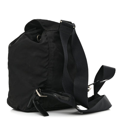 Prada Nylon Vela Mini Cinch Backpack Black 3 of 14