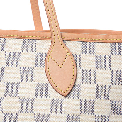 Louis Vuitton Damier Azur Neo Neverfull MM Rose Ballerine 10 of 16