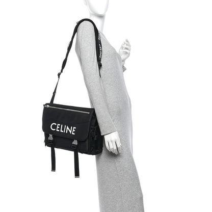 Celine Canvas Trekking Large Messenger Bag Black 2 of 10