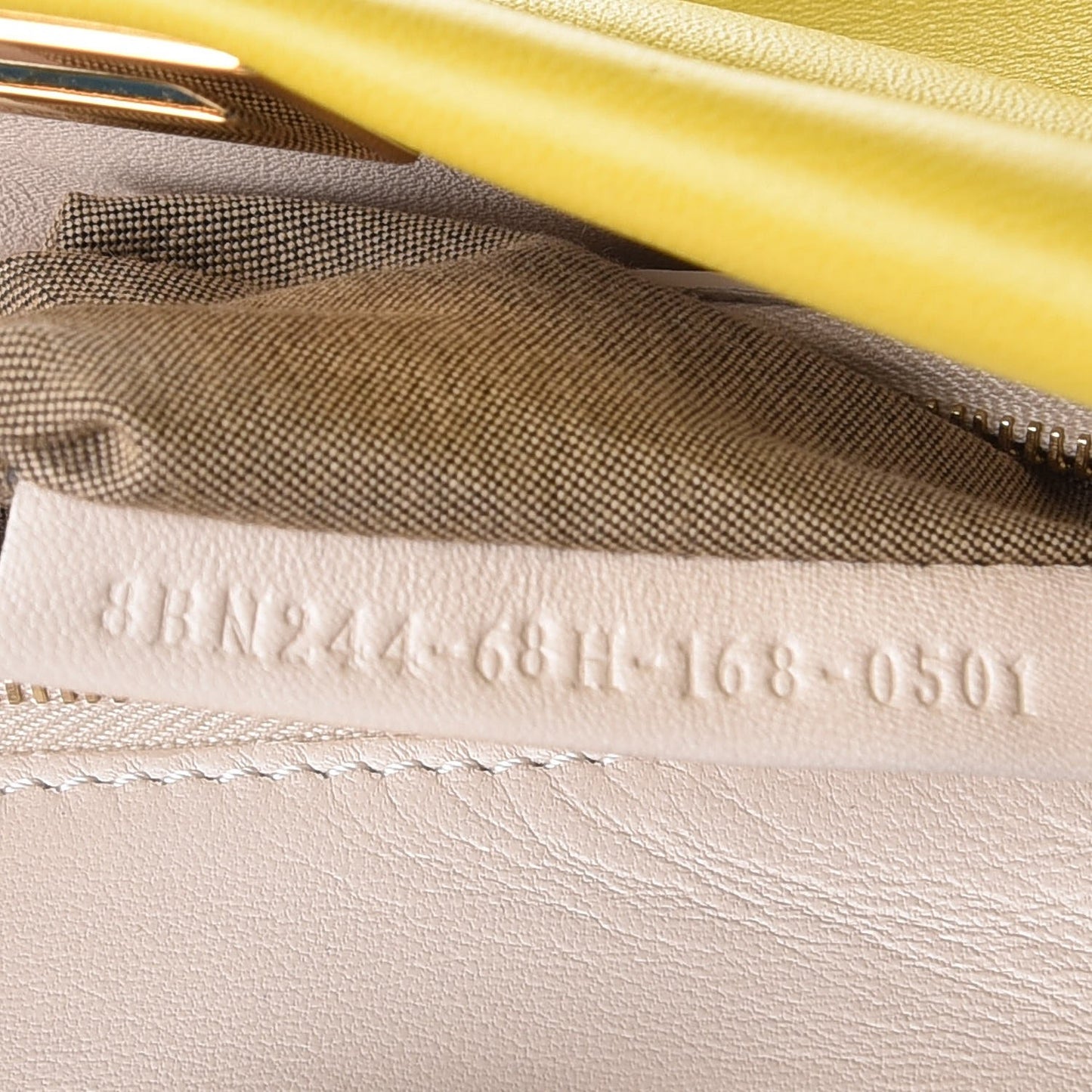 Nappa Colorblock Mini Peekaboo Iconic Satchel Lime Blue Royal Latte