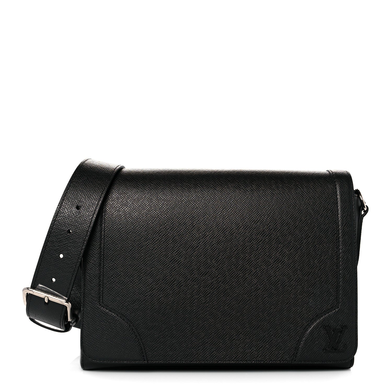 Louis Vuitton Taiga New Flap Messenger Black 1 of 12