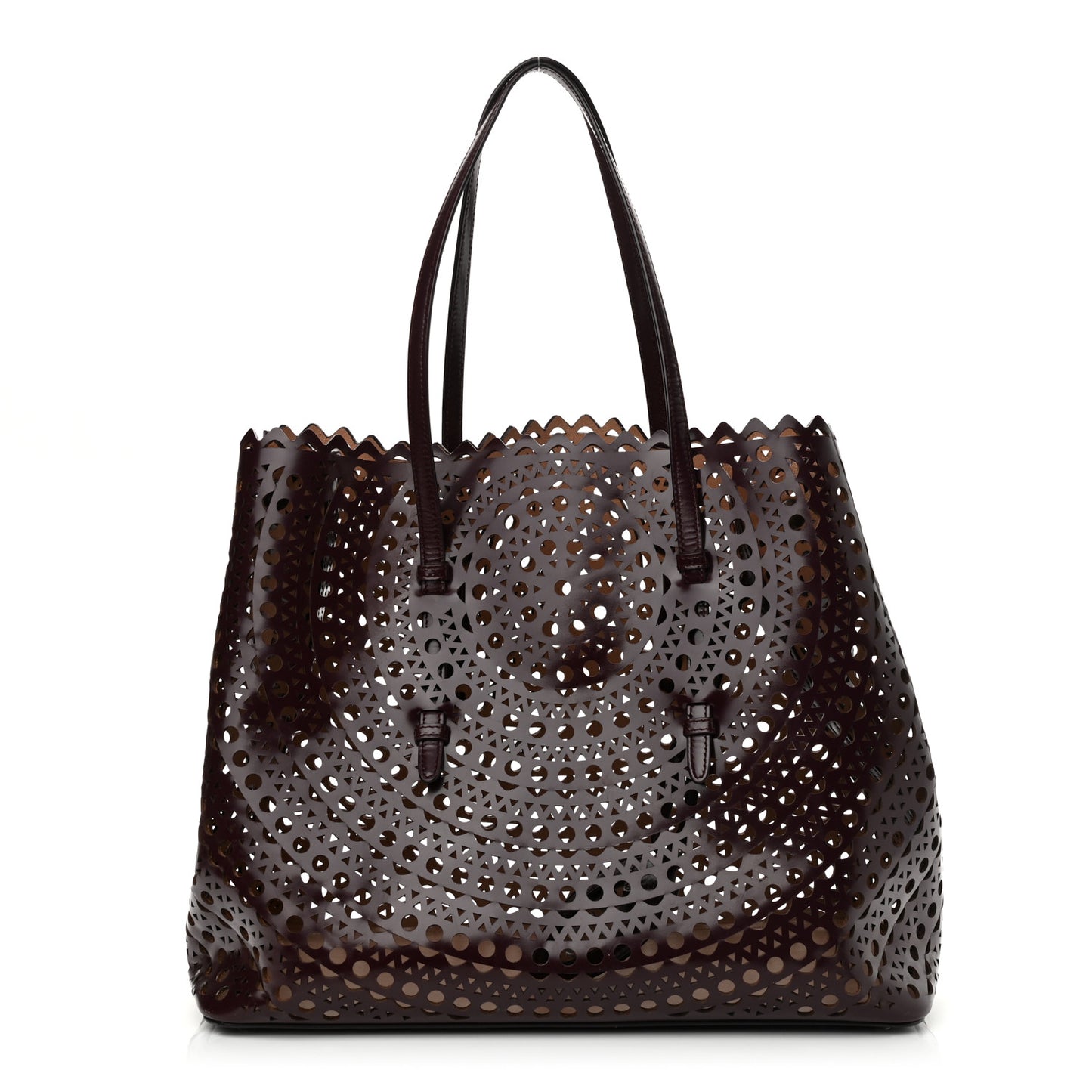 Calfskin Vienne Mina 32 Bag Dark Brown