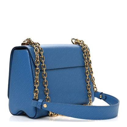 Louis Vuitton Epi Twist Shoulder Bag MM Blue Jean 4 of 11