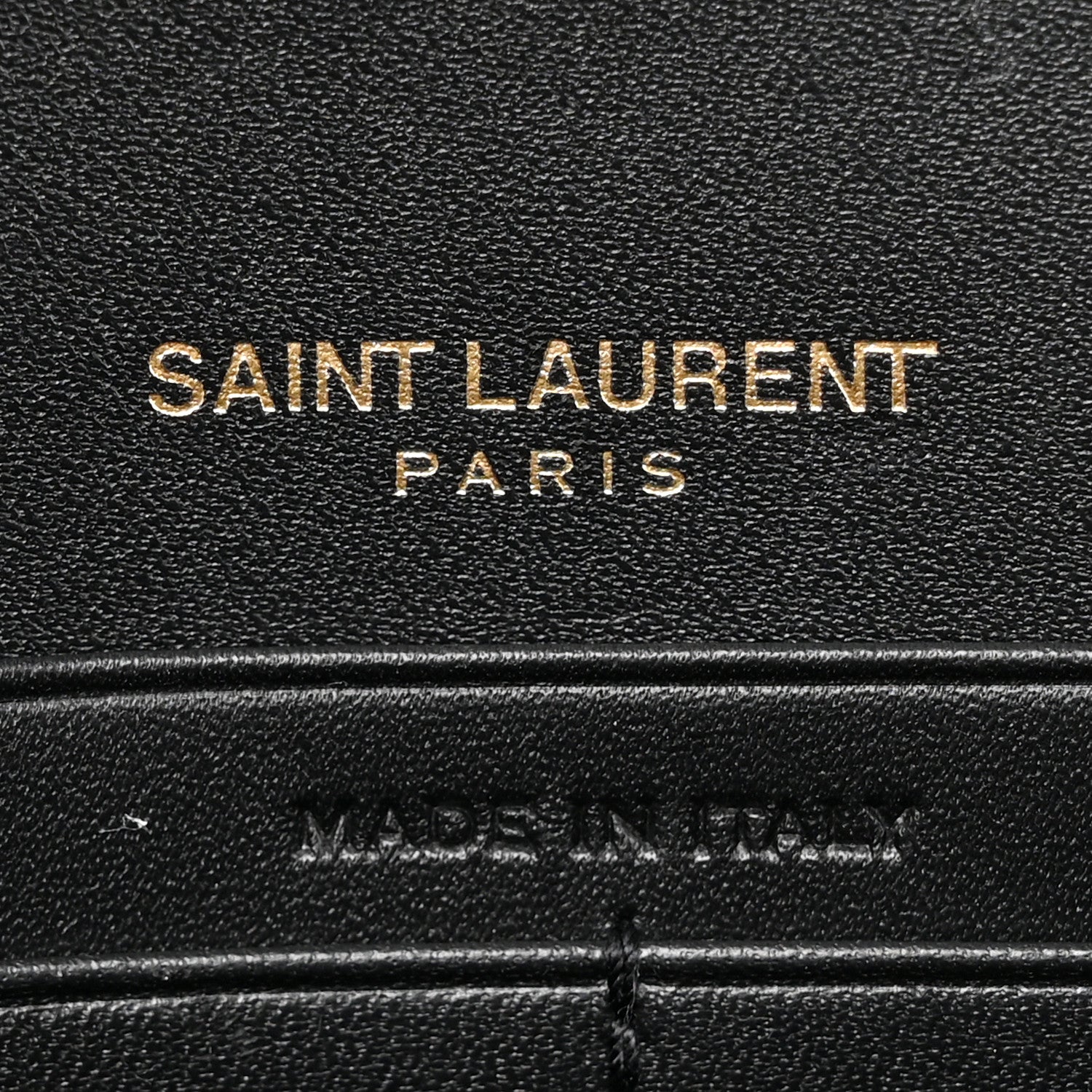 Saint Laurent Smooth Calfskin Classic Monogram Kate Tassel Chain Wallet Black 6 of 16