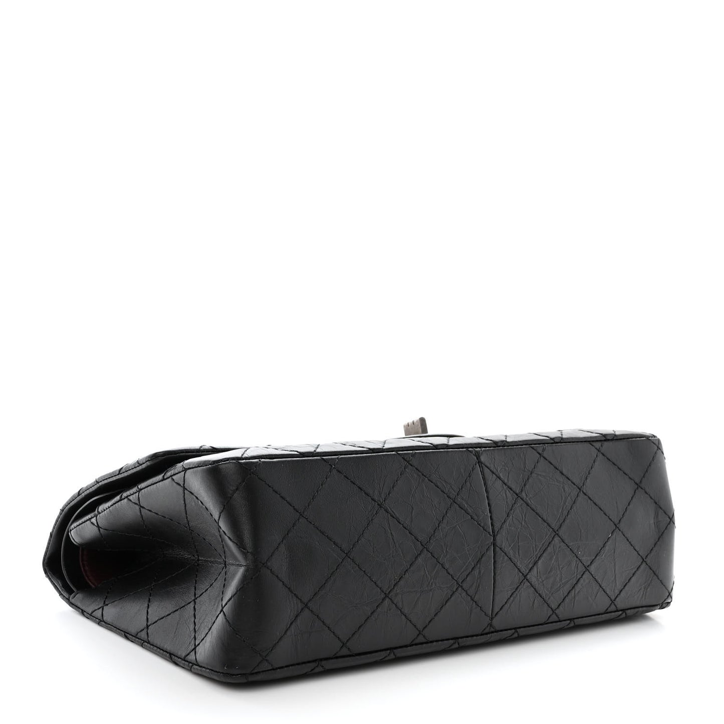 Aged Calfskin Quilted 2.55 Reissue 226 Flap Black