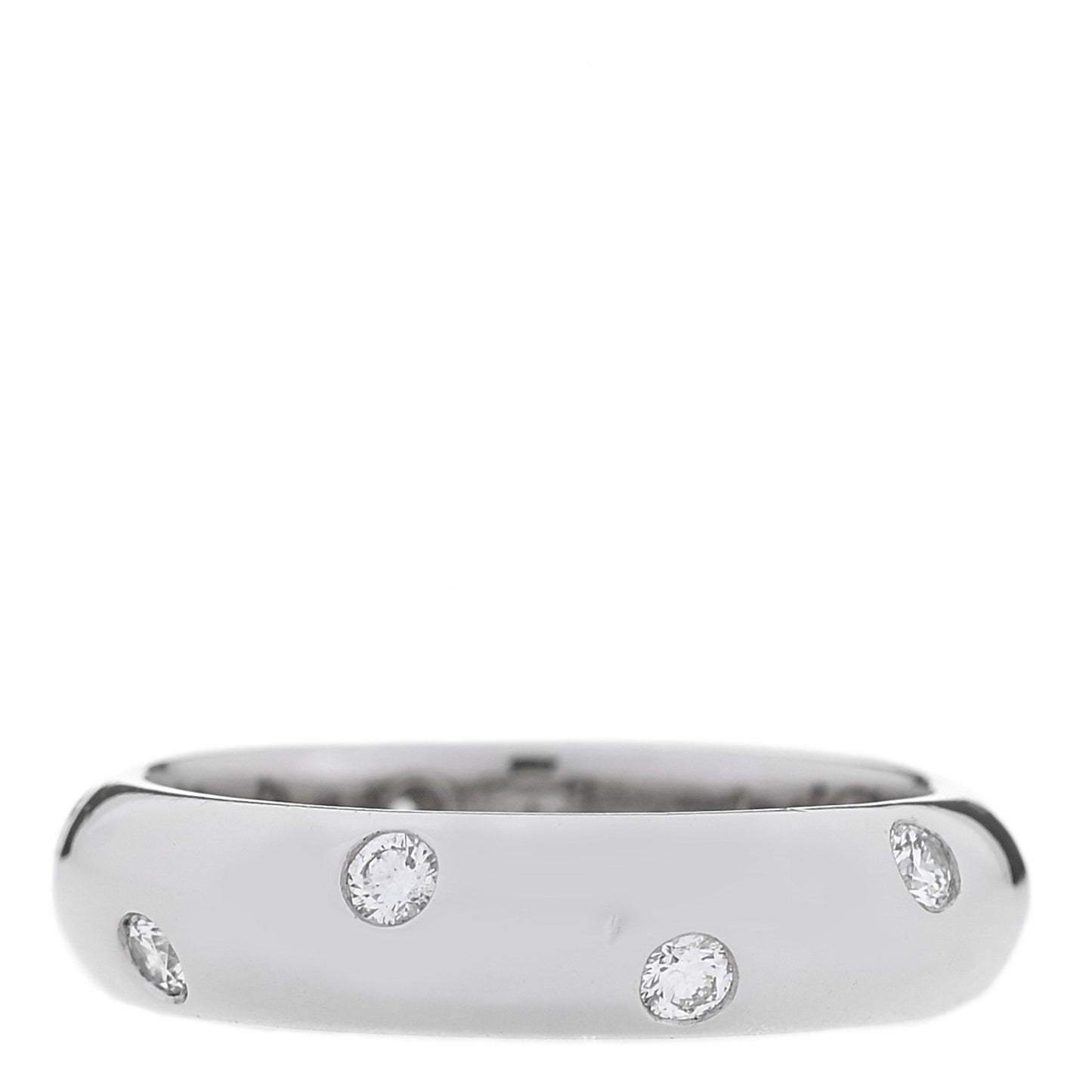 Platinum Diamond 4mm Etoile Band Ring 47 4.25