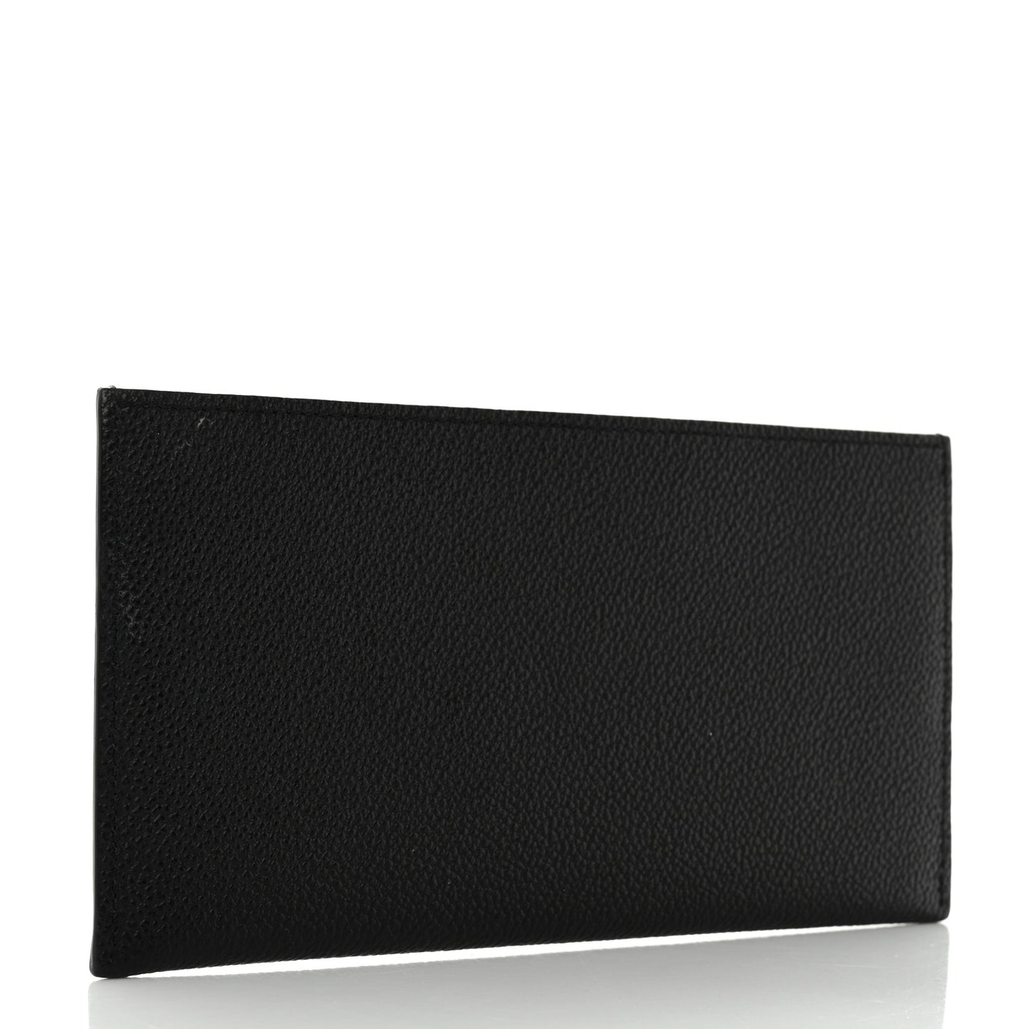 Calfskin Felicie Chain Wallet Card Holder Insert Black