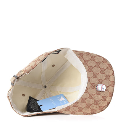 Gucci X MLB Monogram LA Dodgers Baseball Hat 57-61 Beige Ruggine 4 of 7