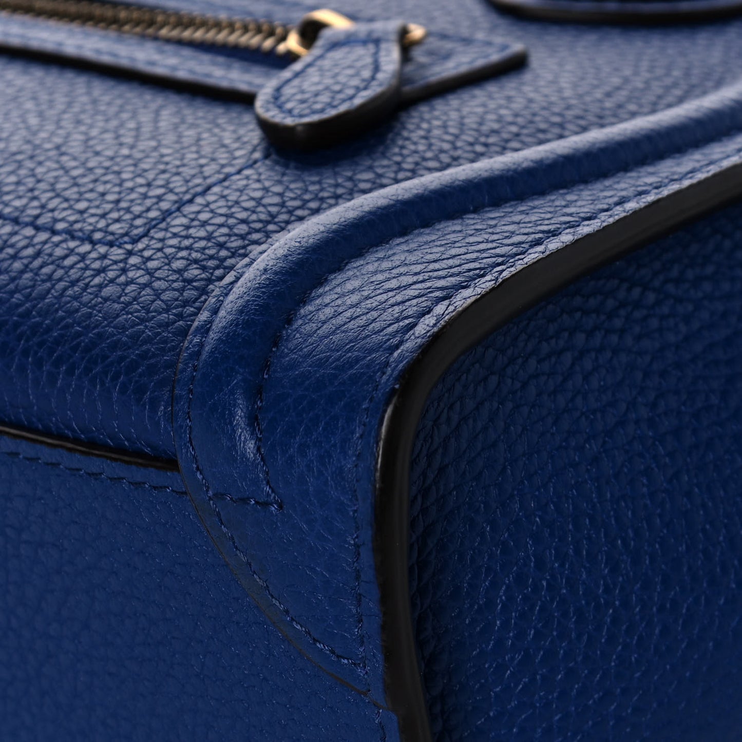 Palmelato Calfskin Nano Luggage Indigo