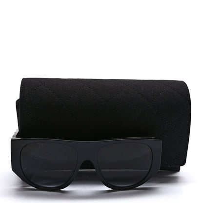 Chanel Acetate Quilted CC Pilot Sunglasses 71465 Black 7 of 7