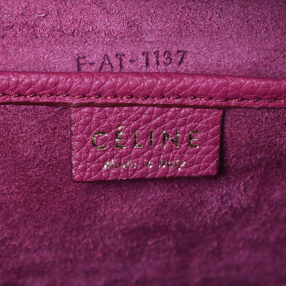 Celine Baby Grained Calfskin Nano Luggage Plum 6 of 7