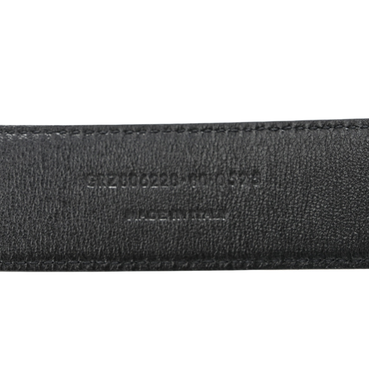 Saint Laurent Calfskin Crocodile Embossed Monogram Square Buckle Belt 80 32 Black 6 of 8