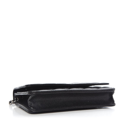 Chanel Caviar Quilted Wallet On Chain WOC Black 4 of 10