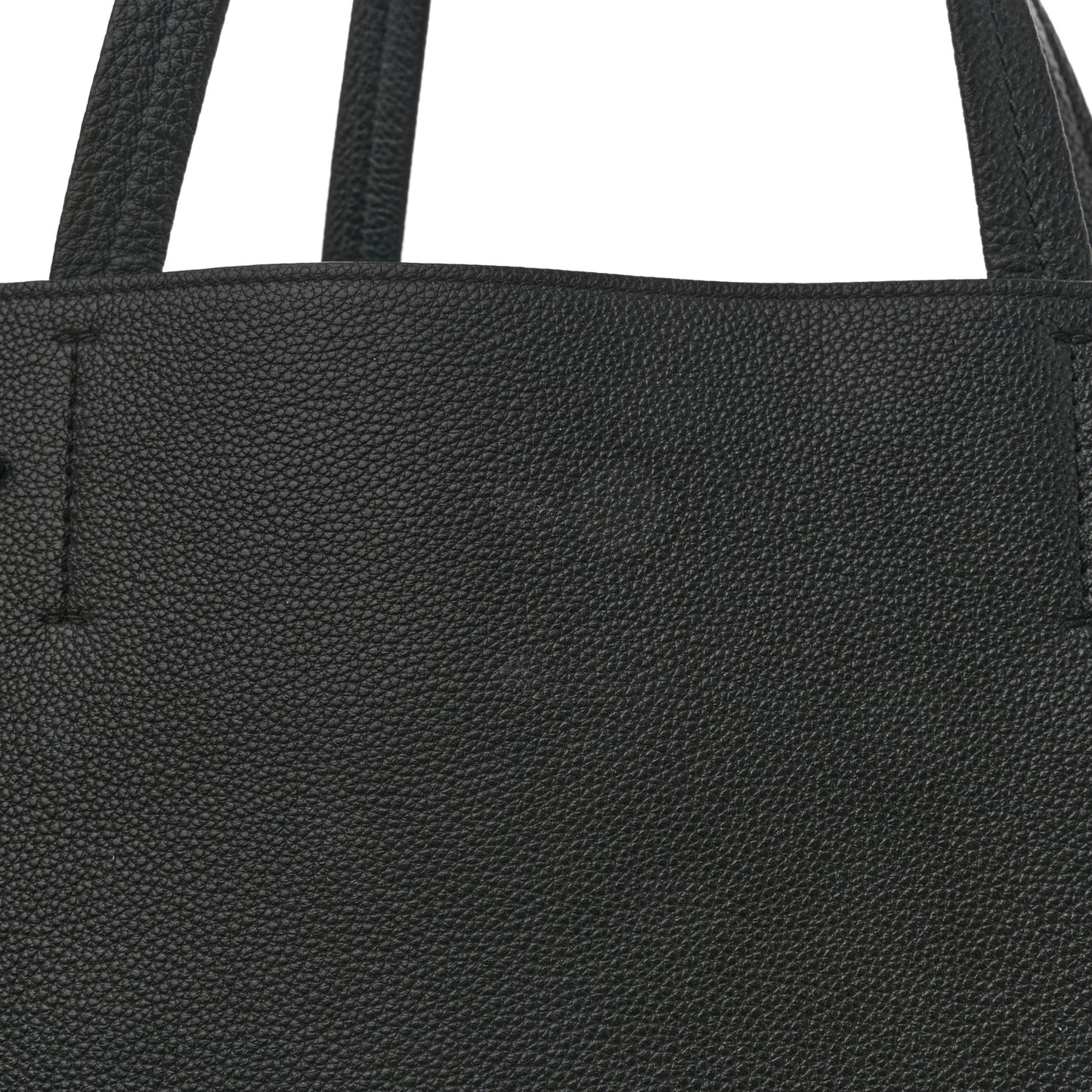 Soft Grained Calfskin Medium Belt Cabas Phantom Black