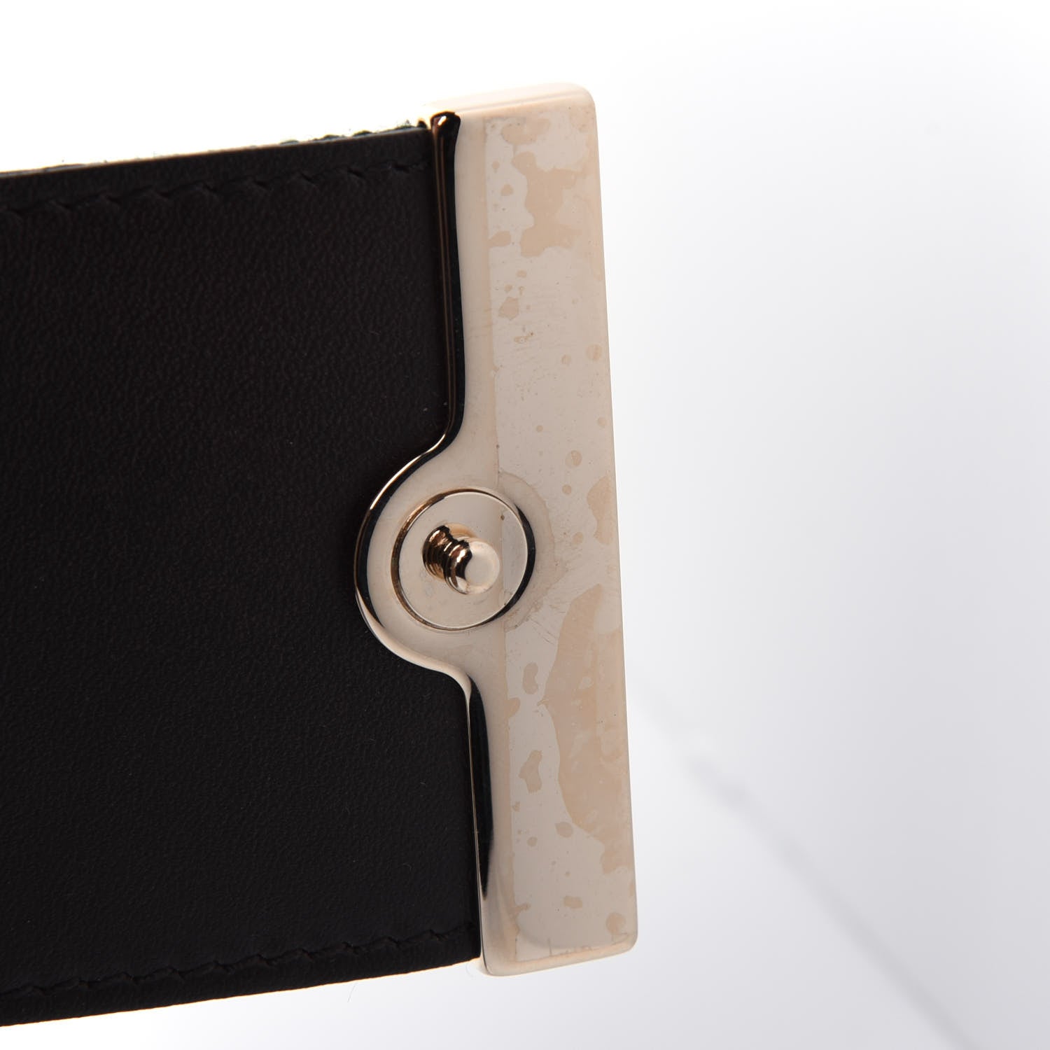 Gucci Monogram Calfskin Ladies Web Continental Wallet Beige Ebony Cocoa 10 of 14