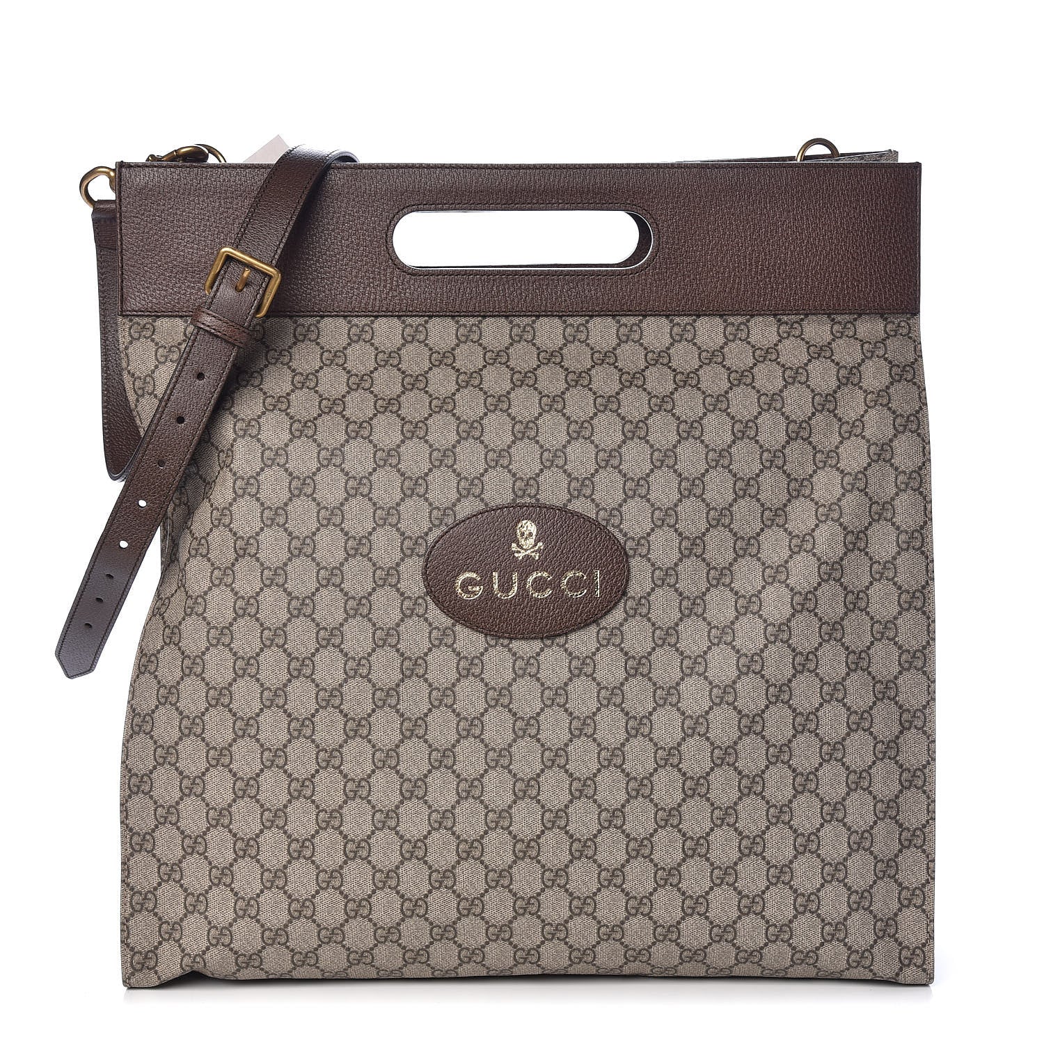 Gucci Soft GG Supreme Monogram Slip Handle Vertical Tote Beige New Acero 1 of 10
