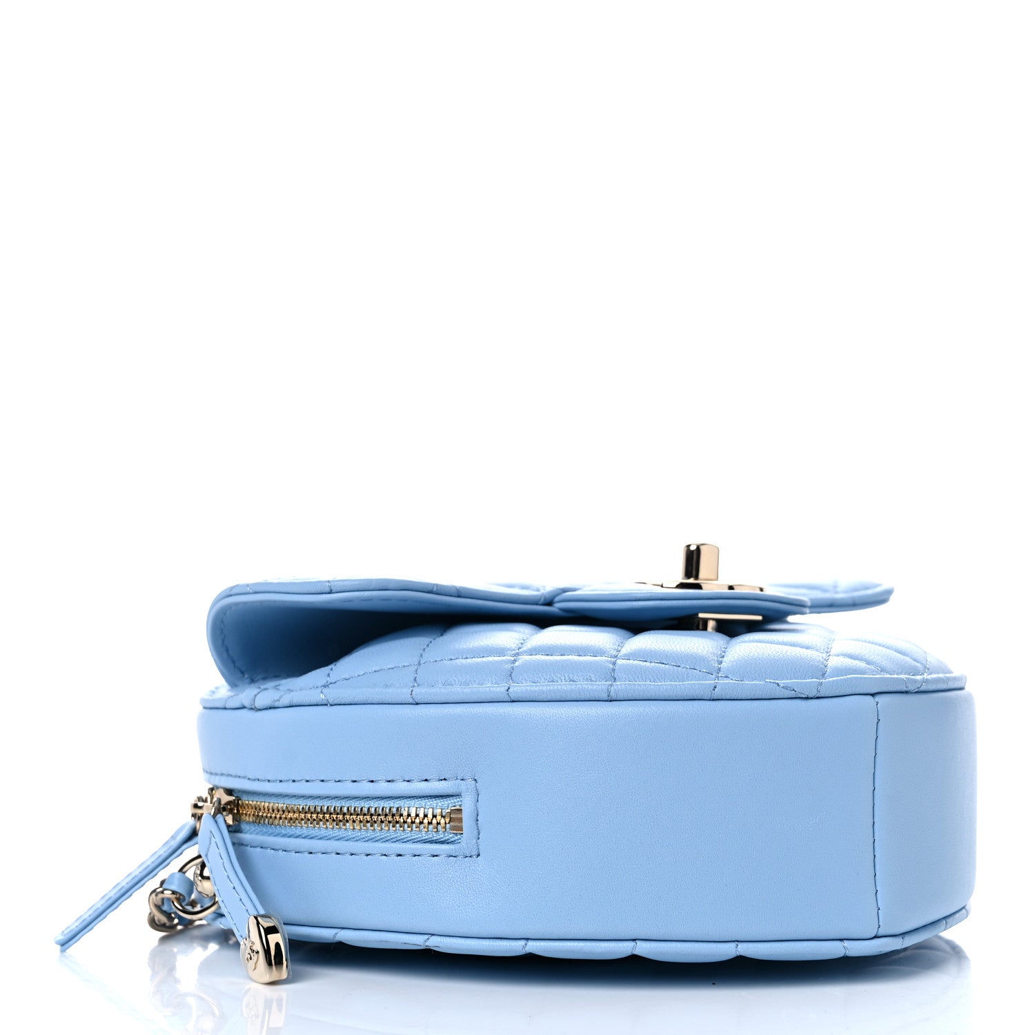 Chanel Lambskin Quilted CC In Love Heart Bag Light Blue 4 of 10