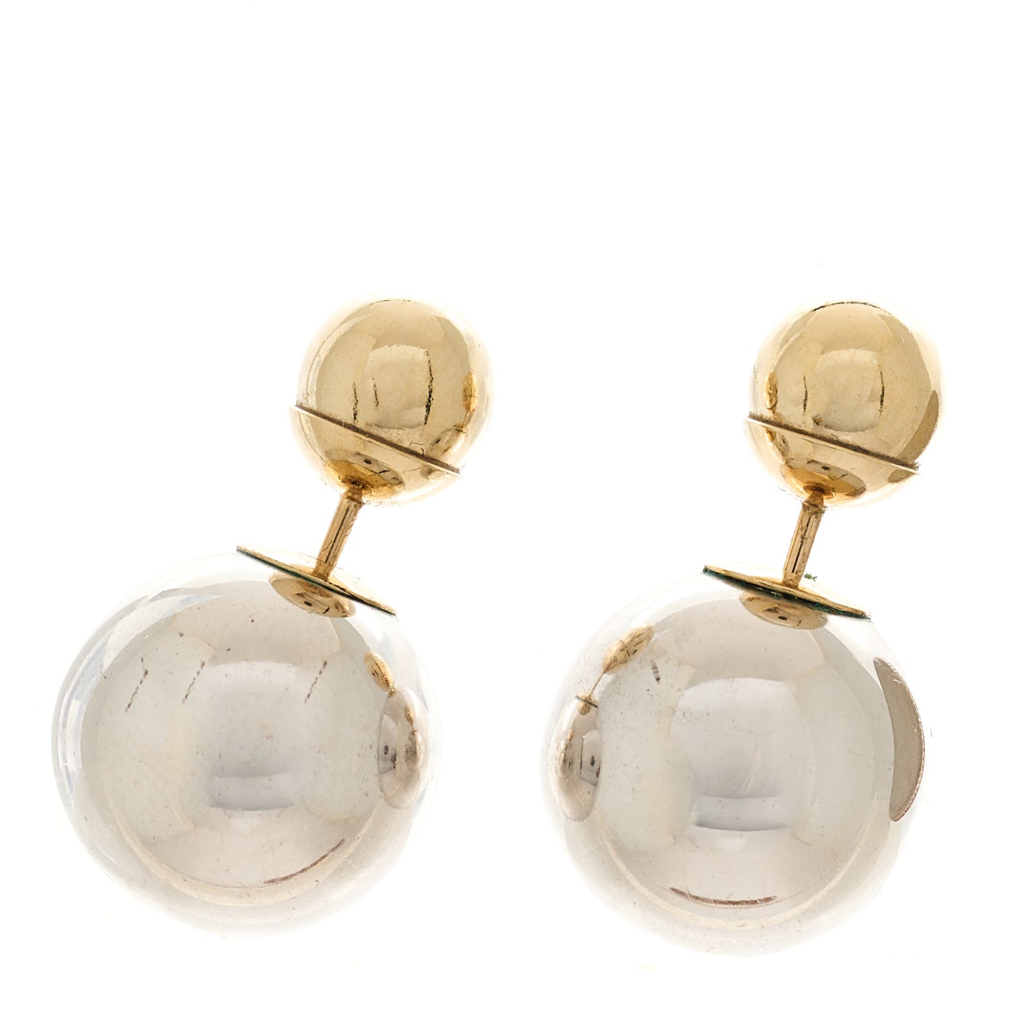 Mise En Dior Tribal Earrings Silver Gold