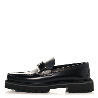 Louis Vuitton Monogram Eclipse Jacquard Mens Major Loafers 9 1 of 10