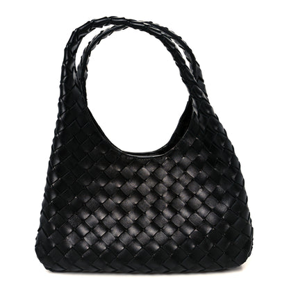 Bottega Veneta Nappa Intrecciato Small Campana Shoulder Bag Black 1 of 11