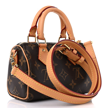 Louis Vuitton Monogram Nano Speedy Bandouliere 2 of 12