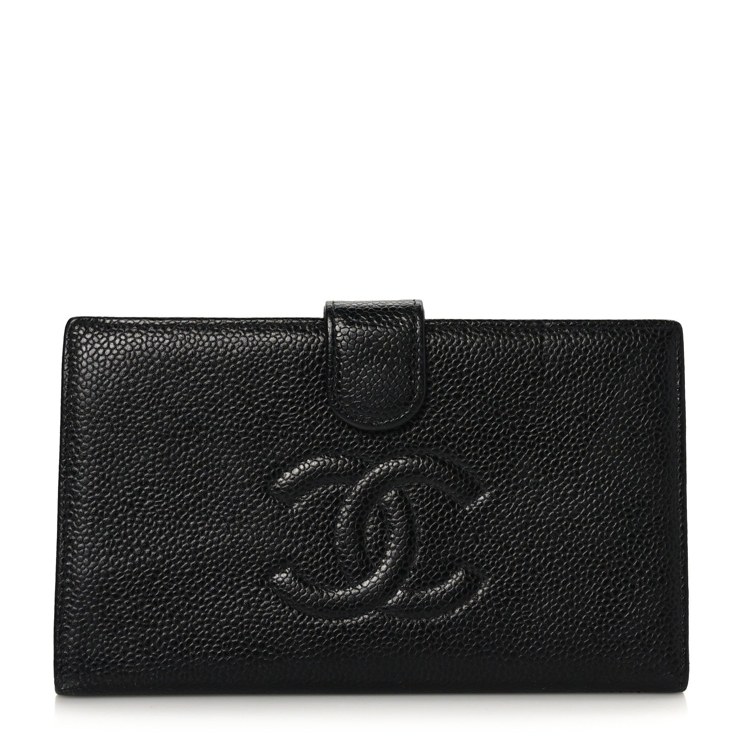Chanel Caviar Timeless CC French Long Wallet Black 1 of 8