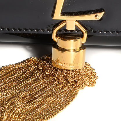 Saint Laurent Patent Small Classic Monogram Kate Tassel Satchel Black 10 of 10