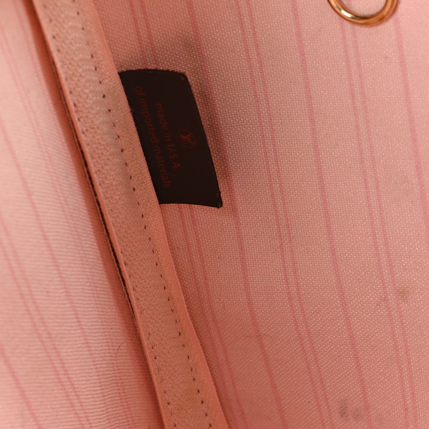 Louis Vuitton Damier Ebene Neo Neverfull MM Rose Ballerine 7 of 11