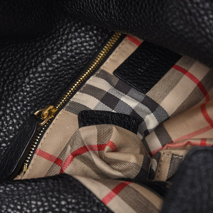 Burberry Grainy Calfskin Medium Cale Hobo Black 7 of 12