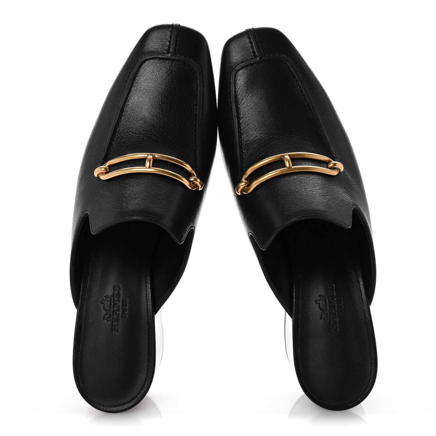 Goatskin Womens Gisele 60 Mules 37.5 Black