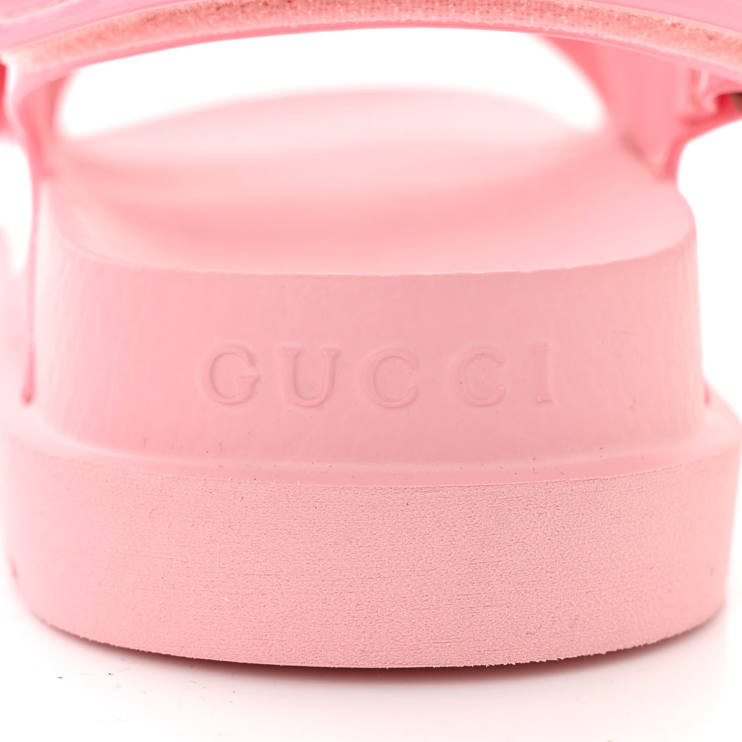Gucci Rubber Mini Double G Womens Isla Dad Sandals 36 Wild Rose 7 of 9