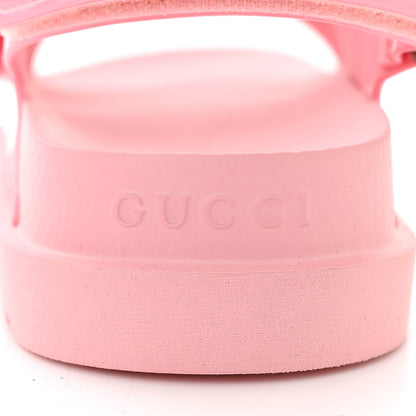 Gucci Rubber Mini Double G Womens Isla Dad Sandals 36 Wild Rose 7 of 9