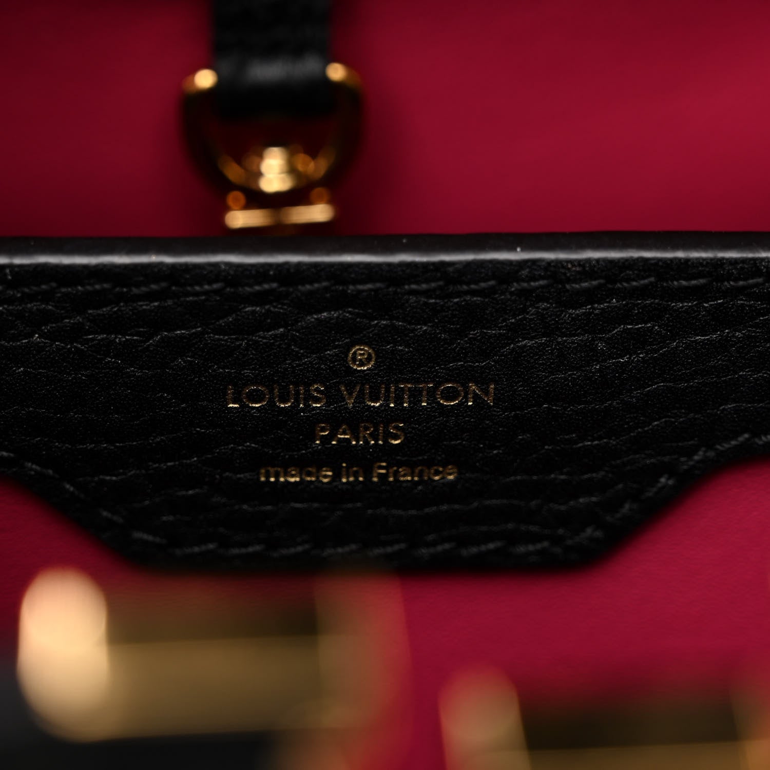 Louis Vuitton Taurillon Capucines PM Black 6 of 10