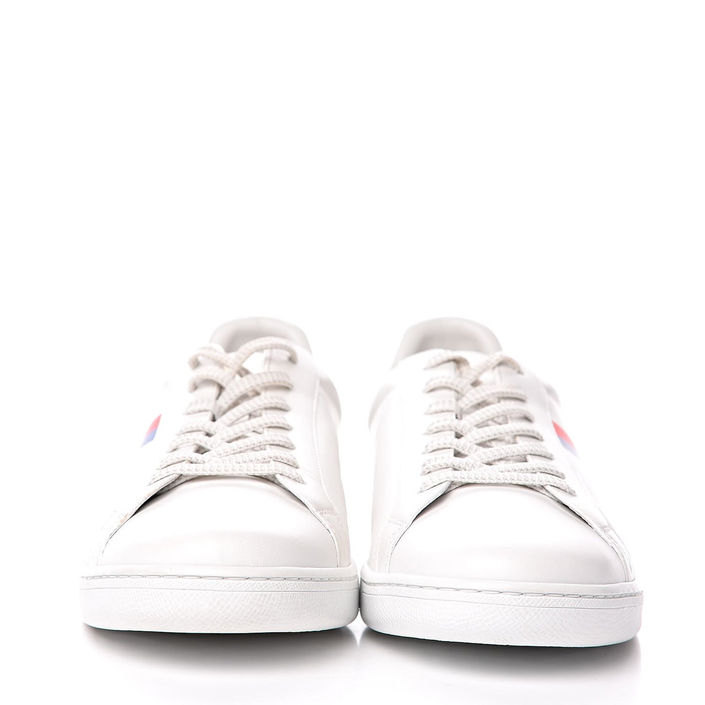 Calfskin Luxembourg Sneakers 8.5 White Red Blue